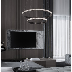 PAKABINAMAS LED ŠVIESTUVAS ORIANA D62 48W JUODAS kaina