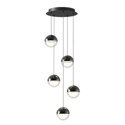 PAKABINAMAS LED ŠVIESTUVAS ZIREA ROUND 5 30W JUODAS