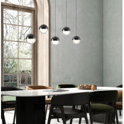 PAKABINAMAS LED ŠVIESTUVAS ZIREA LINEAR 5 30W JUODAS kaina