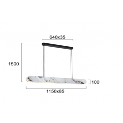 PAKABINAMAS LED ŠVIESTUVAS ALICIA L115 46W pigiau