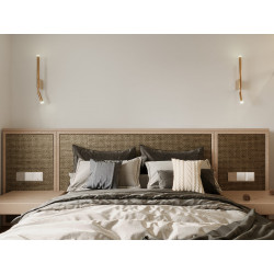 SIENINIS LED ŠVIESTUVAS ORGANIC 2W MATINIO AUKSO SPALVOS kaina