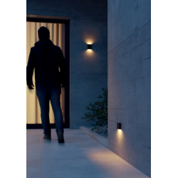 SIENINIS LED ŠVIESTUVAS ZIPPER STEP LIGHT 3W JUODAS internetu