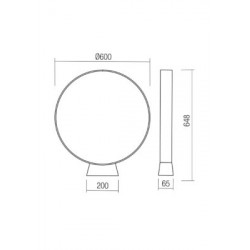 PASTATOMAS LED ŠVIESTUVAS ONIRO D60 15W ANTRACITO SPALVOS pristatymas