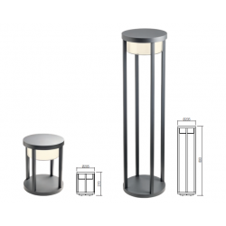 PASTATOMAS LED ŠVIESTUVAS MAX BOLLARD H80 15W ANTRACITO SPALVOS kaina