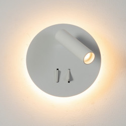 SIENINIS LED ŠVIESTUVAS LUNOR 9W BALTAS kaina