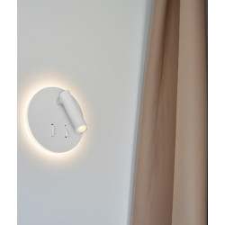 SIENINIS LED ŠVIESTUVAS LUNOR 9W BALTAS pigiau