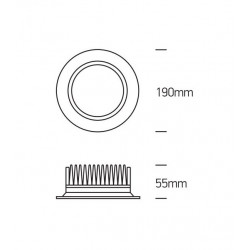 ĮLEIDŽIAMA LED PANELĖ 10120UV/B/V 20W JUODA internetu