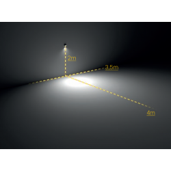 SIENINIS LED ŠVIESTUVAS CAPE 20°X 40° 15,5W ANTRACITO SPALVOS internetu