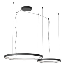 Pakabinamas LED šviestuvas ORION 98W CCT juodas dimeriuojamas