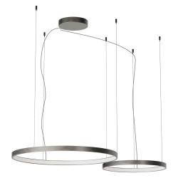 Pakabinamas LED šviestuvas ORION 96W CCT nikelio spalvos DALI