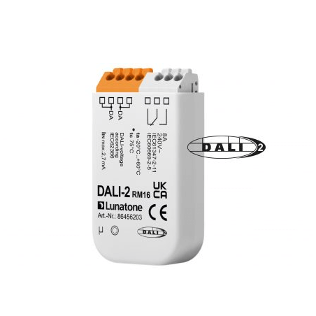 DALI-2 sistemos relė ON/OFF RM16 86456203 Lunatone