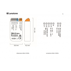 DALI-2 sistemos valdiklis su 4 mygtukų įėjimais (MAINS VOLTAGE) kaina