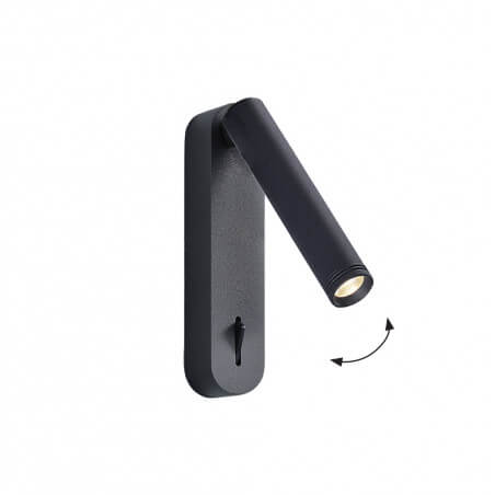 SIENINIS LED ŠVIESTUVAS VIOKEF ABRIEL 6W JUODAS 4329300
