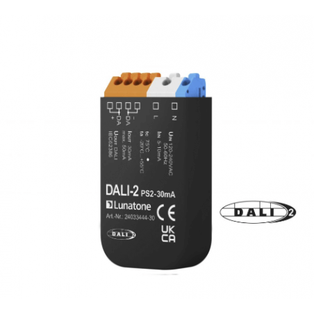DALI‑2 magistralės maitinimo šaltinis 80mA PS2 24033444-80 Lunatone