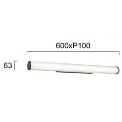 SIENINIS LED ŠVIESTUVAS ROMINA ROUND L60 15W JUODAS pigiau