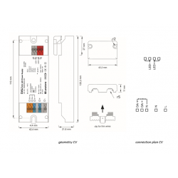 DALI-2 maitinimo šaltinis 24V 25W CV kaina