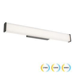 SIENINIS LED ŠVIESTUVAS ROMINA SQUARE L60 15W JUODAS