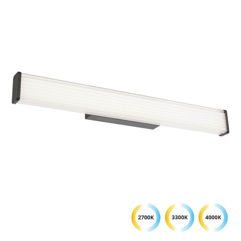 SIENINIS LED ŠVIESTUVAS VIOKEF ROMINA SQUARE L60 15W JUODAS 4334100