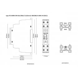 DALI-2-TRIAC dimeris 10-300W DIN kaina
