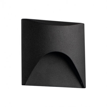 ĮLEIDŽIAMAS SIENINIS LED ŠVIESTUVAS KANLUX EXIN SQUARE 2,5W 3000K JUODAS 39127