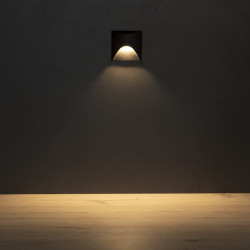 ĮLEIDŽIAMAS SIENINIS LED ŠVIESTUVAS EXIN SQUARE 2,5W 3000K ANTRACITO SPALVOS internetu