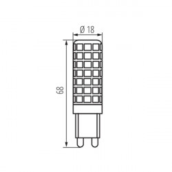 LED LEMPUTĖ G9 7W 3000K kaina