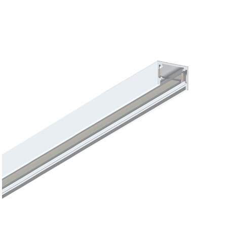 PAVIRŠINIS PROFILIS MAGNETINEI SISTEMAI VIOKEF SLIM BALTAS 2M 02/1101-2