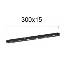 ŠVIESTUVAS SLIM MAGNETINEI SISTEMAI LINEAR ANTIGLARE L30 7W JUODAS kaina
