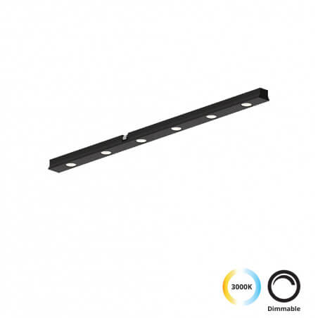ŠVIESTUVAS VIOKEF SLIM MAGNETINEI SISTEMAI LINEAR ANTIGLARE L30 7W JUODAS 4288500