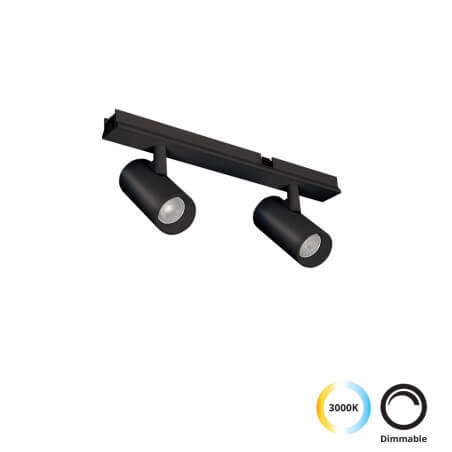 ŠVIESTUVAS VIOKEF SLIM MAGNETINEI SISTEMAI DOUBLE TRACK SPOT 7W JUODAS 4288700