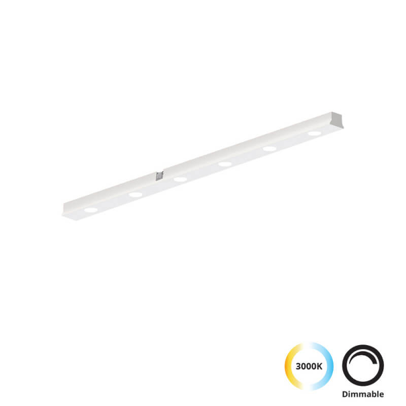 ŠVIESTUVAS VIOKEF SLIM MAGNETINEI SISTEMAI LINEAR ANTIGLARE L30 7W BALTAS 4288501