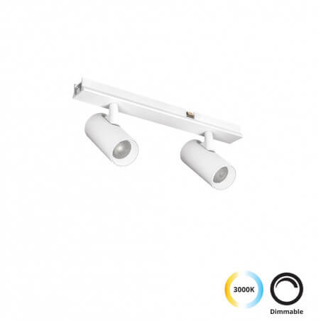 ŠVIESTUVAS VIOKEF SLIM MAGNETINEI SISTEMAI DOUBLE TRACK SPOT 7W BALTAS 4288701