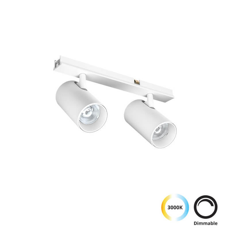 ŠVIESTUVAS VIOKEF SLIM MAGNETINEI SISTEMAI DOUBLE TRACK SPOT 10W BALTAS 4288901