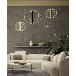 PAKABINAMAS LED ŠVIESTUVAS MOSS 72W AUKSO SPALVOS DIM kaina