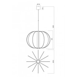 PAKABINAMAS LED ŠVIESTUVAS MOSS 72W JUODAS DIM internetu