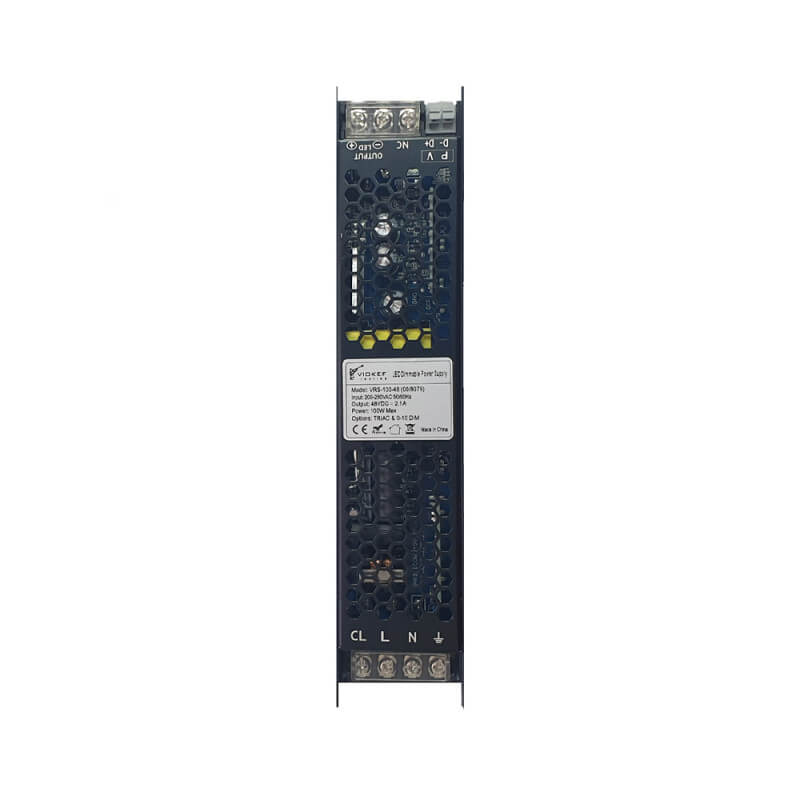 MAITINIMO ŠALTINIS MAGNETINEI SISTEMAI SLIM 100W 48V DIM 0-10V | TRIAC