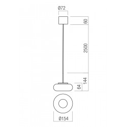 PAKABINAMAS LED ŠVIESTUVAS ETHOS 9W CCT JUODAS