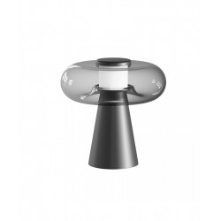 STALINIS LED ŠVIESTUVAS 25277 18W JUODAS | DŪMINTO STIKLO
