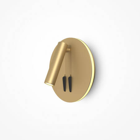 Sieninis LED šviestuvas IOS ROUND gold