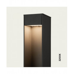 PASTATOMAS LED ŠVIESTUVAS E467 12W TAMSIAI PILKAS pigiau