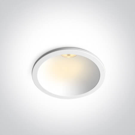 ĮLEIDŽIAMAS LED ŠVIESTUVAS  ONE LIGHT 10107D/W/V 7W CCT BALTAS