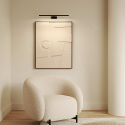 SIENINIS LED ŠVIESTUVAS MONDRIAN 600 10,8W juodas skubiai