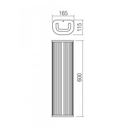 SIENINIS LED ŠVIESTUVAS RIGO H60 20W JUODAS pigiau