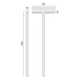 PASTATOMAS LED ŠVIESTUVAS ELIZA DOUBLE H300 66W 4000K ĮVAIRIŲ SPALVŲ kaina