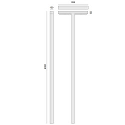 PASTATOMAS LED ŠVIESTUVAS ELIZA DOUBLE H400 66W 3000K ĮVAIRIŲ SPALVŲ internetu