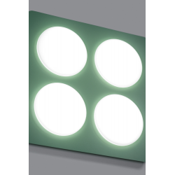 LUBINIS LED ŠVIESTUVAS DOMINO P-4 SQUARE 48W ĮVAIRIŲ SPALVŲ pigiau