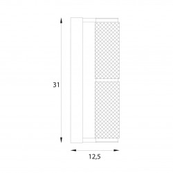 SIENINIS LED ŠVIESTUVAS LOVE H31 14W CHROMO SPALVOS pigiau