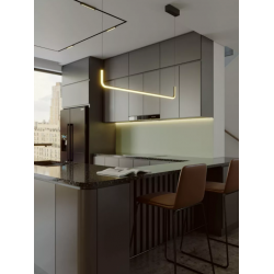 PAKABINAMAS LED ŠVIESTUVAS URUS L90 17W JUODAS kaina