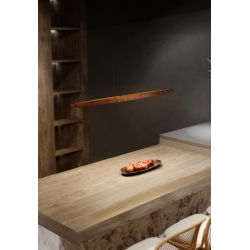 PAKABINAMAS LED ŠVIESTUVAS WOODY L130 25W RUDAS pigiau