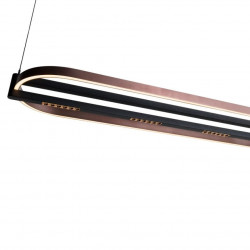 PAKABINAMAS LED ŠVIESTUVAS SINGAPUR L123 80W RUDAS | JUODAS kaina